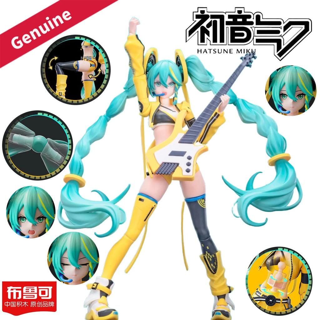 Original Genuine Blokees Model Kits Fantastics Series Hatsune Miku Vocaloid Hatsune Miku Assembling Toys Model Building Blocks