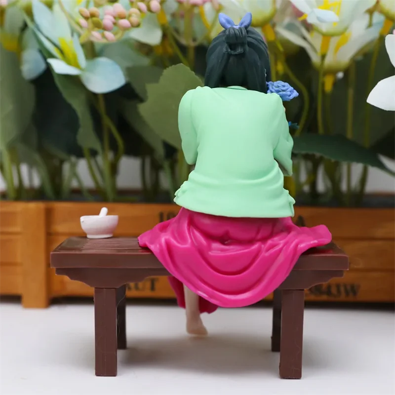 11CM Anime The Apothecary Diaries Maomao Figure Cute Girl Sitting Position Maomao Action Figure Collection Doll PVC Model Gifts