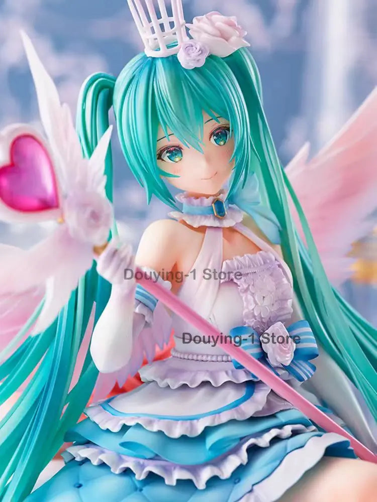 In Stock TAITO MIKU 2020 Memorial Day Sweet Angel Ver. 1/7 Action Figure 18cm PVC Collectible Model Gift