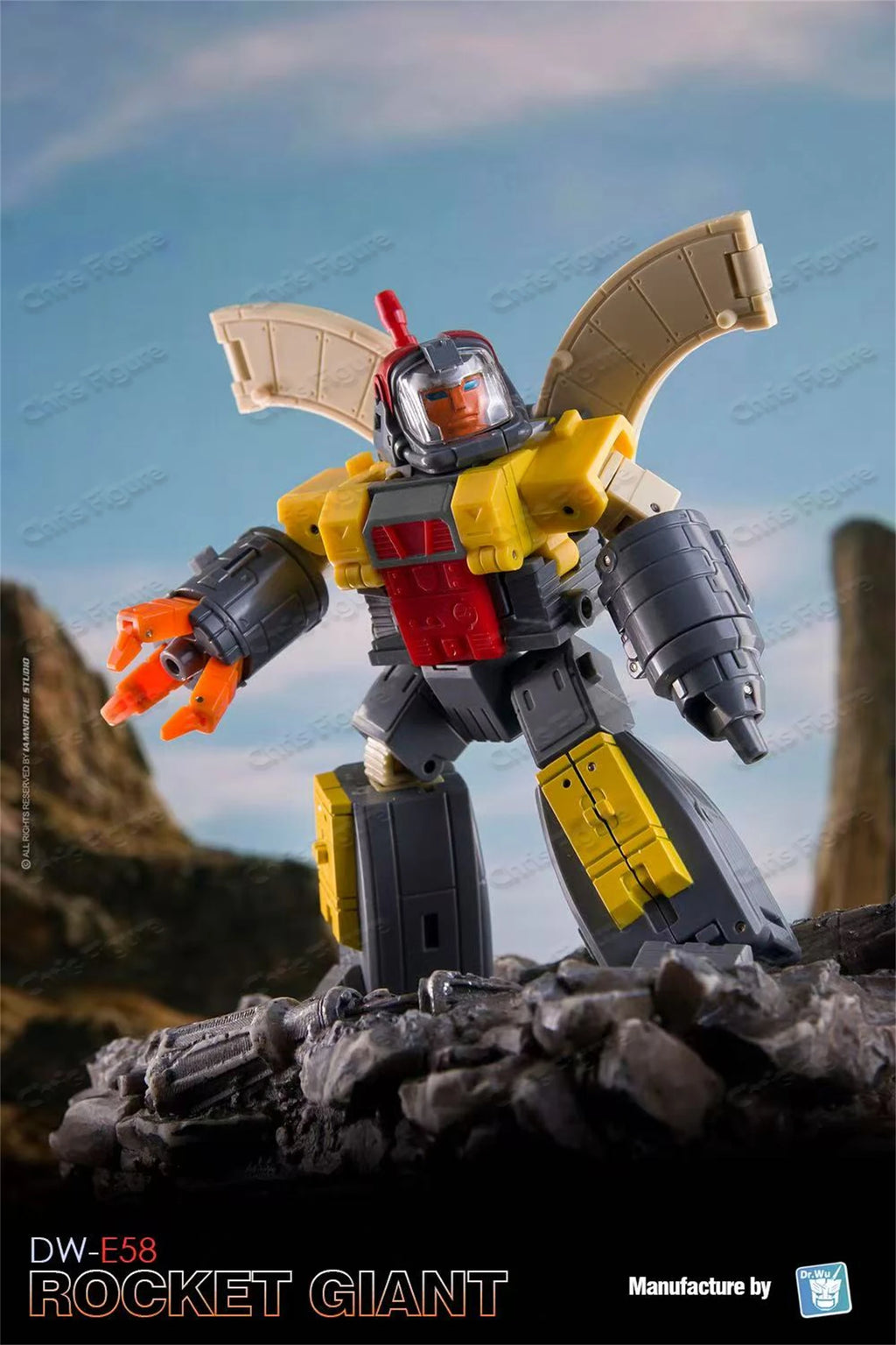 【In Stock】Dr.Wu Transformation DW-E58 SP Rocket Giant Omega Mini Action Figure Collectible Robot Toy With Box