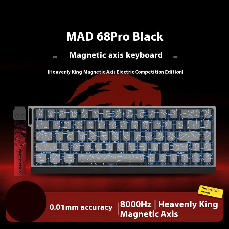 FGG Madlions Mad60 Mad68 He Mechanische Tastatur Magnetschalter 8k Wired Rgb Hot Swap Benutzerdefinierte Tastatur Esport Spiel Geschenk Zubehör