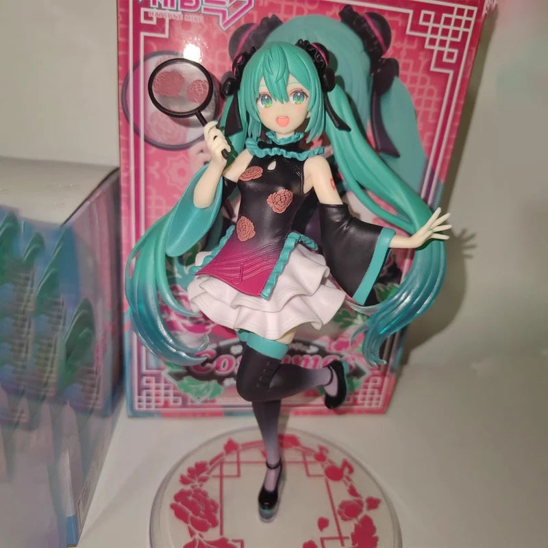 Original Taito Hatsune Miku Anime Figure China Dress Ver.  Action Figure Model Collectible Ornaments Model Christmas Toy Gifts
