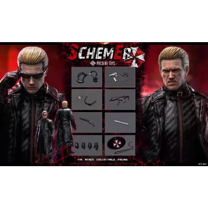 Adults Fun in Stock Original and Authentic PRESENT TOYS 1/6 PT-sp84 Wesker Authentic Action Figure Model Toy Collection