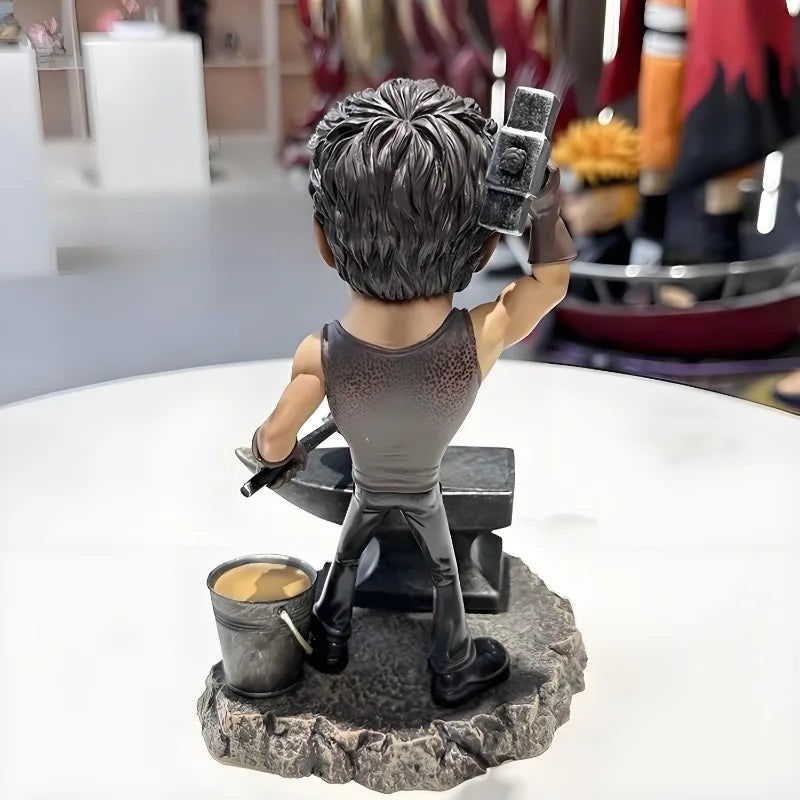 20 см/7,8 инча Аниме Отмъстителите Фигурка Q версия Железният човек ковано желязо Екшън Фигурки PVC Статуя Колекция Модел Играчки Подаръци