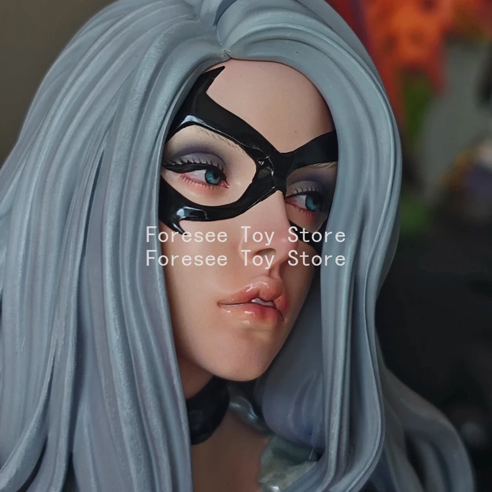 35cm Felicia Hardy Anime Figure Amazing Spider-Man Black Cat Felicia Sara Hardy Anti-heroes Resin  Holiday Gifts Children Toys