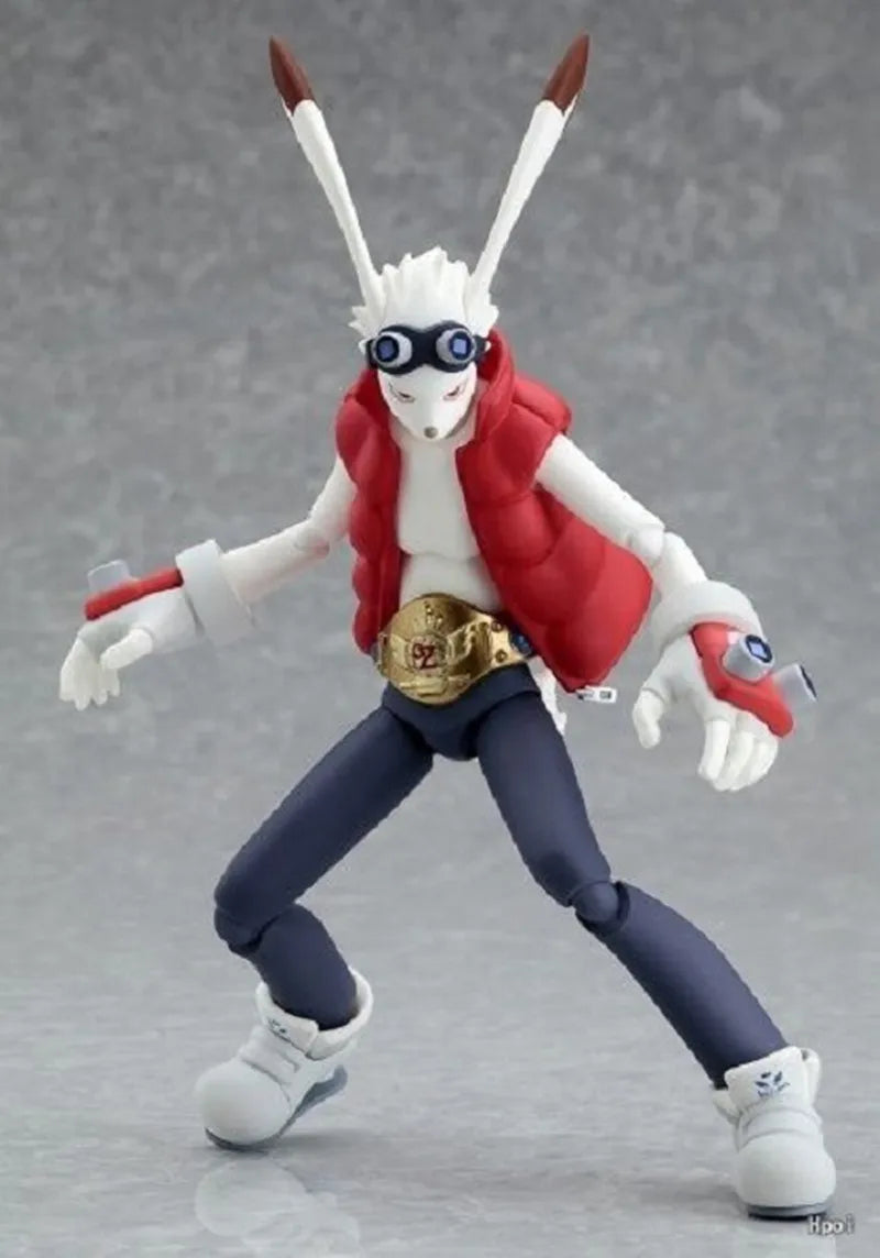 Anime Summer Wars figma 081 ikezawa kazuma fighting King rabbit Action Figure Model Decoration 15cm