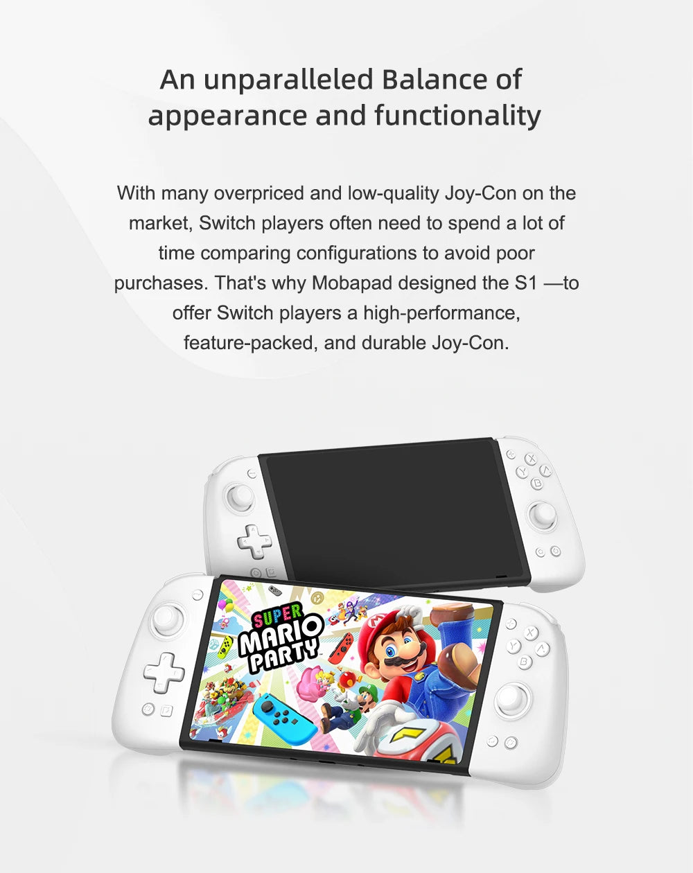 MOBAPAD S1 HD / S1 S Gamecontroller, Gamepad mit Hall-Joystick-Konsole für Nintendo Switch NS OLED Joypad