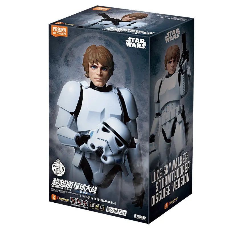 Original Blokees Star Wars Trooper Stormtrooper Darth Vader Action Figures Model Assembly Toys Desktop Ornament Birthday Gifts