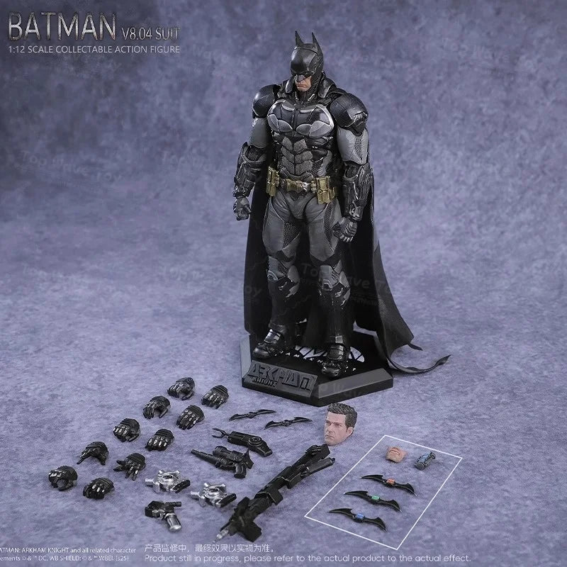 2026 New Stock Batman Arkham Knight Action Figure LPZZ 1/12 Scale Soldier Warrior Edition Batman Full Set 6-inches Model Toys