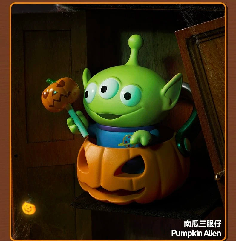 Disney No Box Toy Story Static Doll Model Buzz Lightyear Alien Horror Night Series Figurines Desktop Ornaments Halloween Gifts