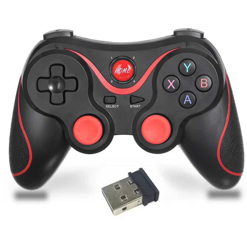 For PC Android T3 X3 Wireless Joystick Gamepad PC Game Controller  for PS3/IOS Phone Support BT3.0