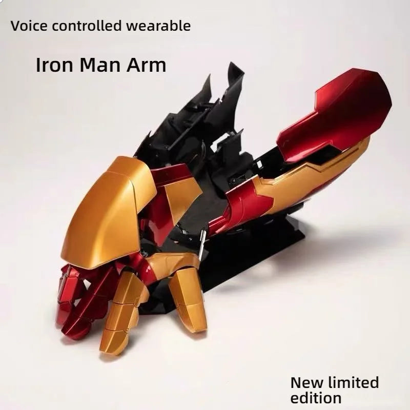 Нов Iron Man Лява и дясна ръка Mk42 Броня Носима ръка Дистанционно и гласово управление Косплей Модел Подаръци Играчка Персонализирани