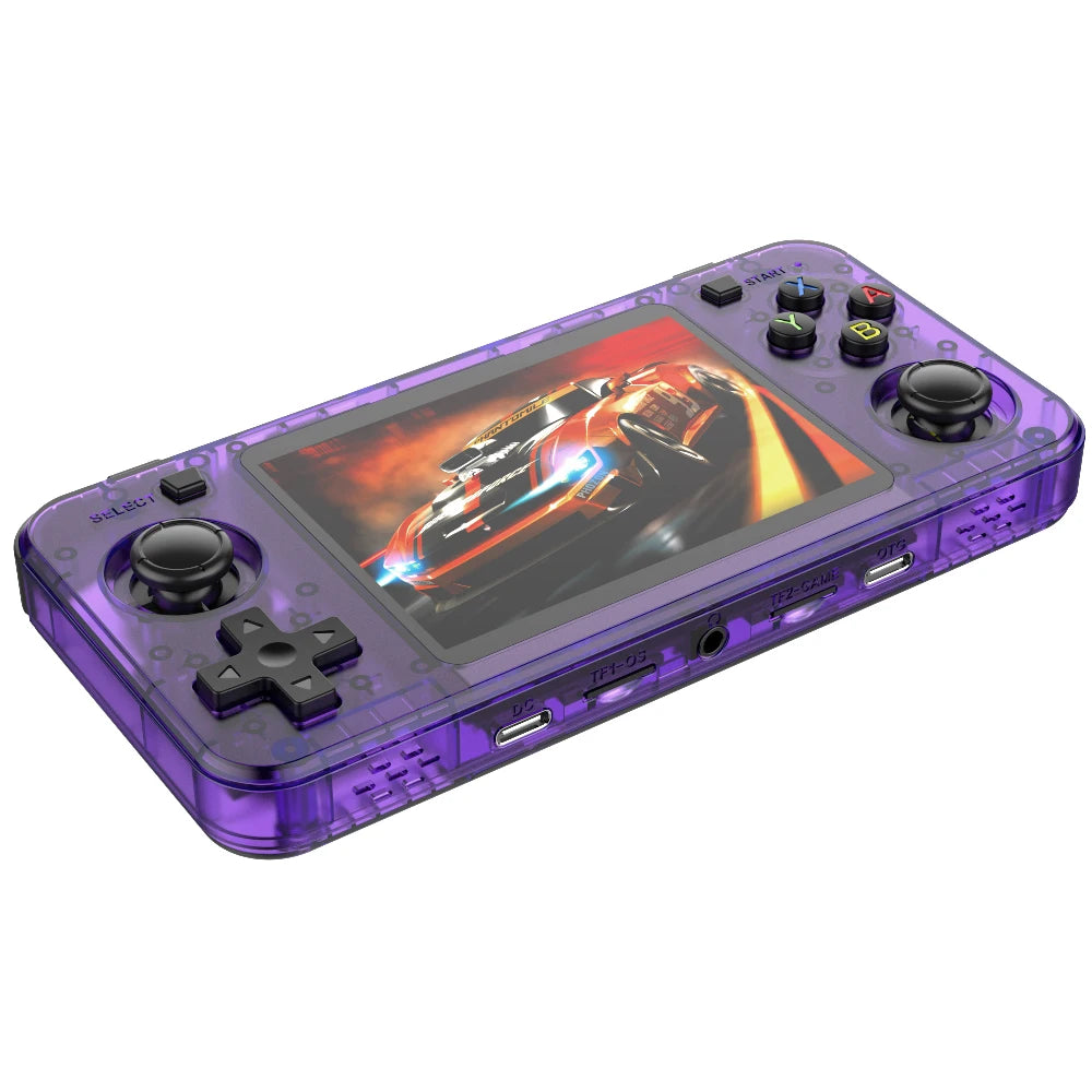New R36H Retro Handheld Game Console 3.5" IPS Screen Portable Video Game Console Built in 64G Card & 15000 Games Open Source