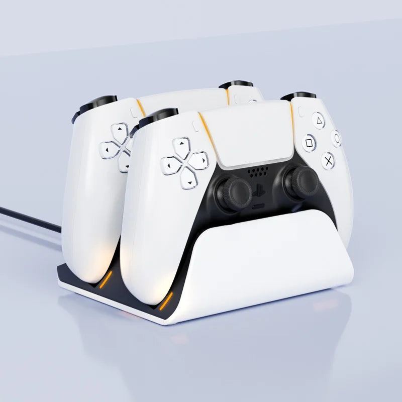 Schnelle Ladestation für PS5-Controller Dual Wireless Gamepad-Ladestation PlayStation 5 Ladeständer Zubehör