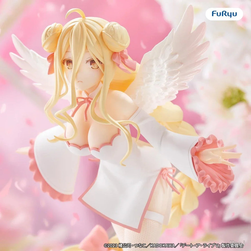 FuRyu Date A Live V BiCute Pure Figure Set Mukuro Hoshimiya & Tohka Yatogami Angel Ver. Collectible Toys Desktop Decor Ornaments