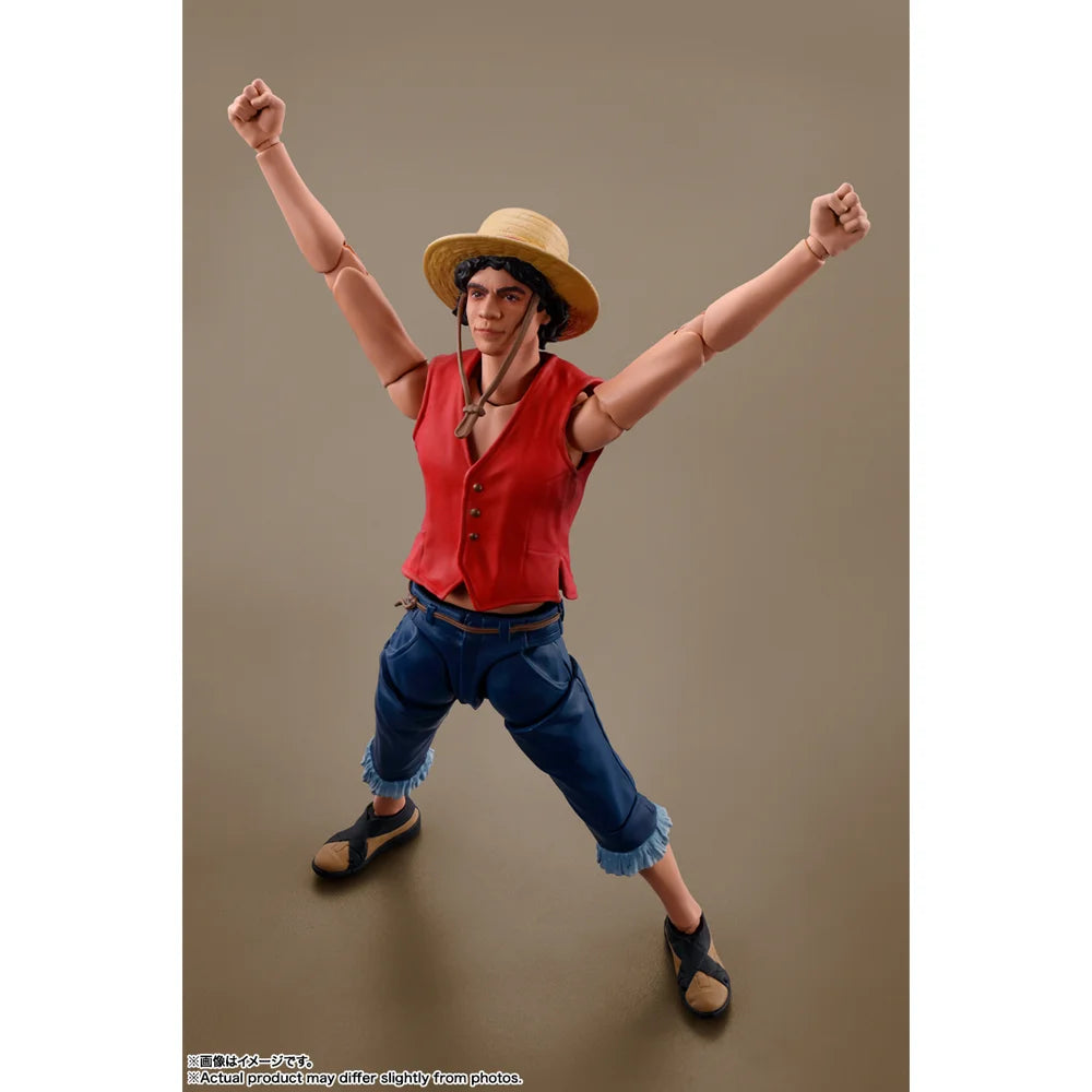 In Stock Original BANDAI SHFiguarts Monkey D Luffy Roronoa Zoro Nami Figure Action Anime Netflix: One Piece Model Genuine Toy