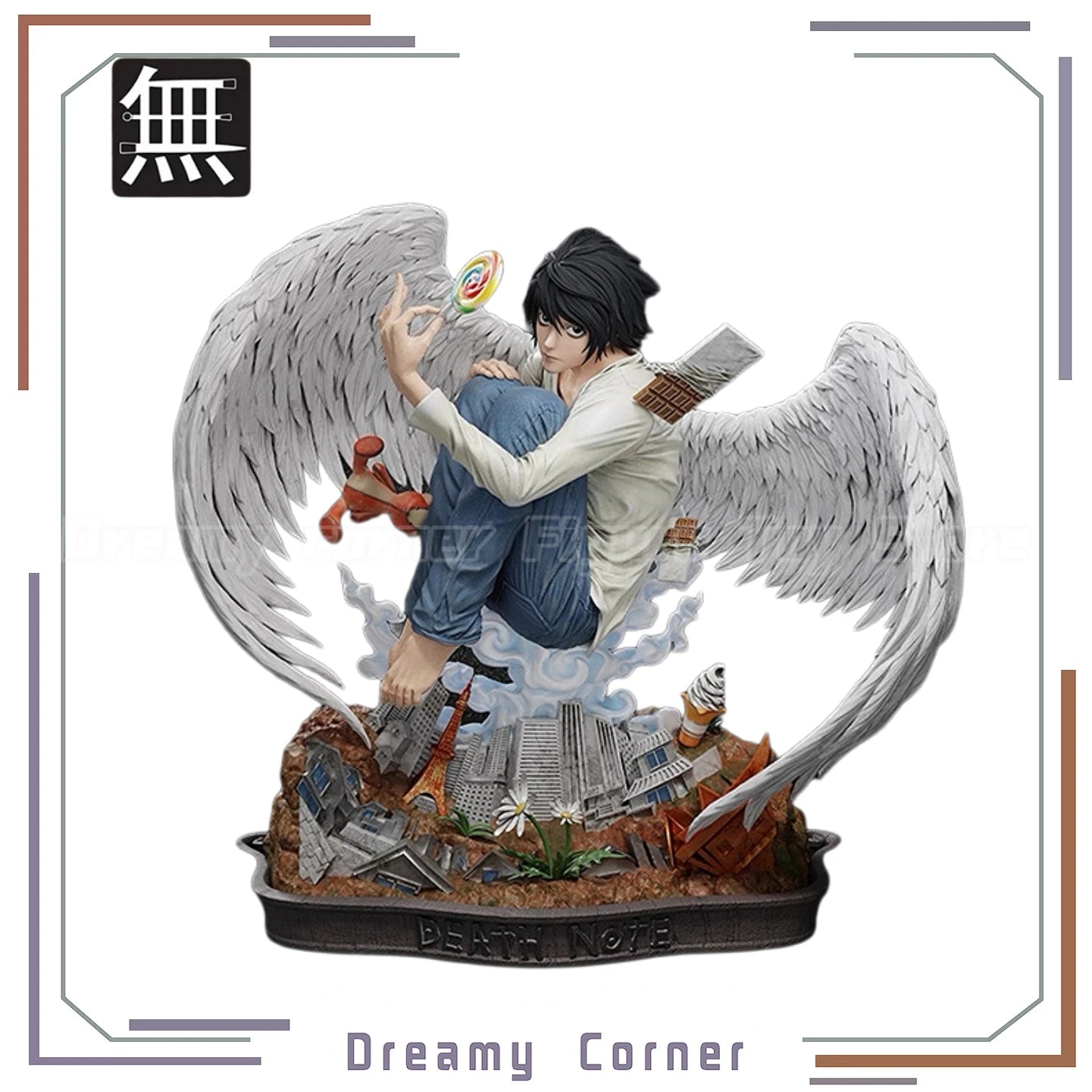 【In Stock】Anonymous Studio DEATH NOTE L.LAWLIET White Wing Ver GK Figure Gift