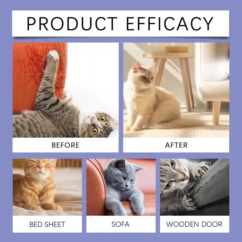 Cat Dog Scratch Deterrent Spray Protects Furniture Carpet Drapes Gentle Anti Scratch Training Aid Mild Anti Pet Scratch Spray