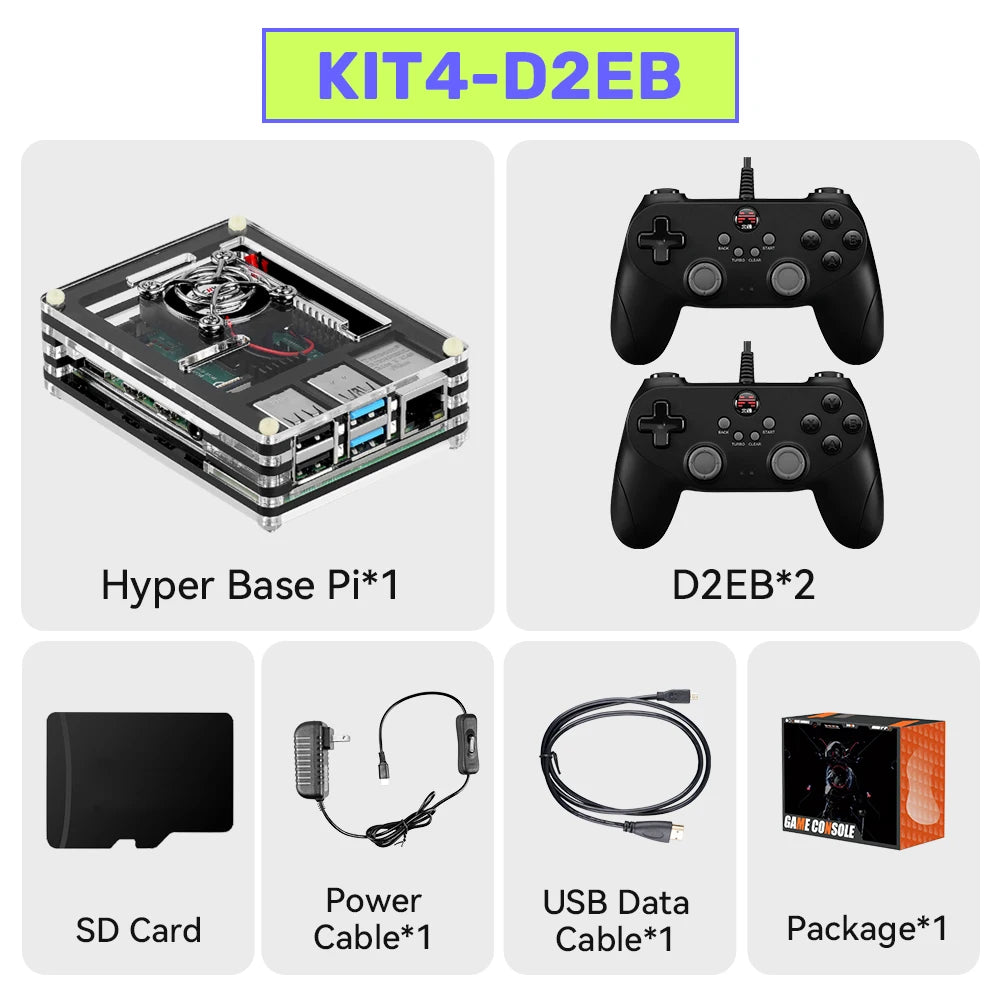 Raspberry Pi 4 Model B Retro Game Consoles Batocera OS Built-in 90000+ Games Handheld Video Gaming HDD For N64/PS1/PSP/MAME/SNES