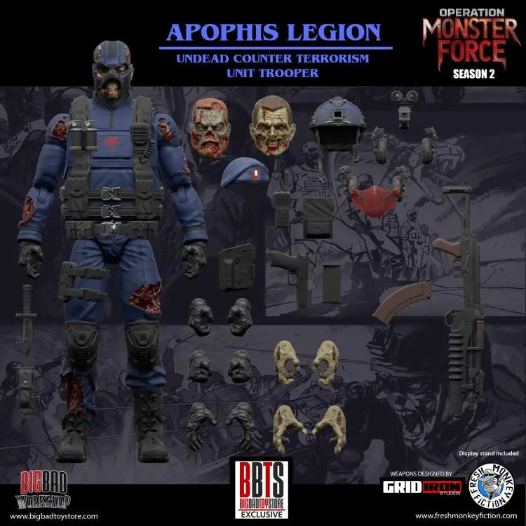Genuine 16cm Fresh Monkey 1/12 Monster Force Season 2 Sleepwalker Customized Donner 6 Inch Collectible Model Toy Action Figure