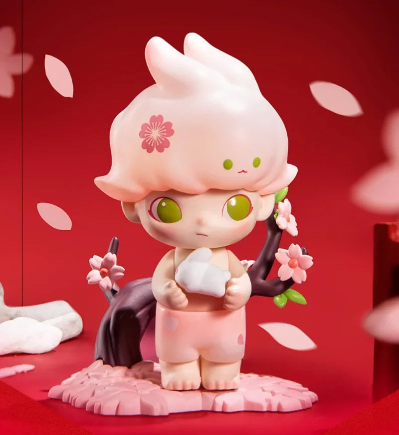 POP MART Drei, Zwei, Eins! Frohes chinesisches Neujahr Serie Blindbox Spielzeug Kawaii Anime Actionfigur Überraschung Mystery Box Puppen