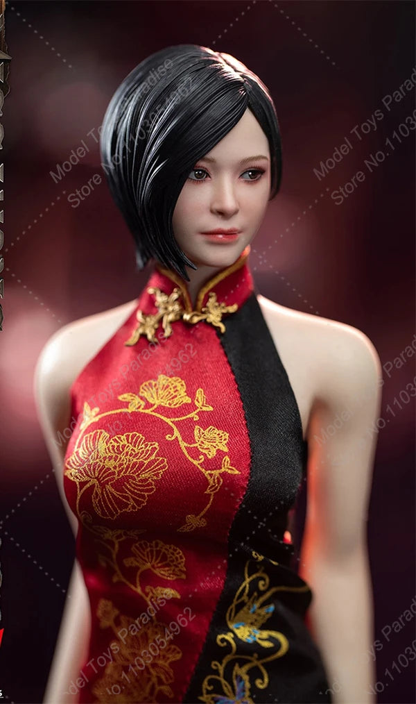 SWTOYS FS065 1/6 Scale Miss Ada Wong Action Figure with Movable Eyes Qipao Version Collectible 12' Women Soldier Toy Model Gift