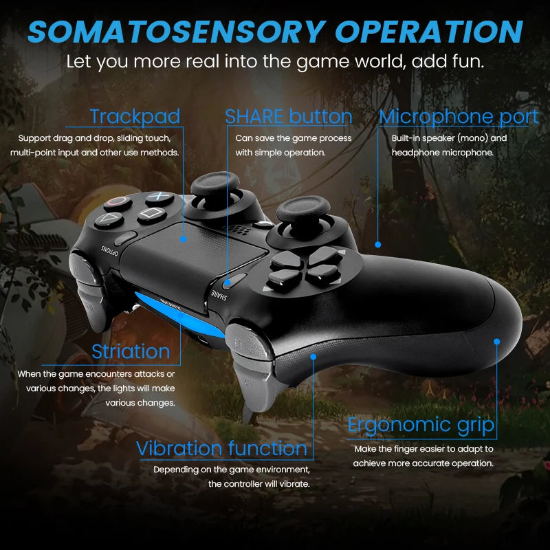Original PS4 Controller PlayStation DUALSHOCK 4 Wireless Controller for Sony PS4 Gaming Console
