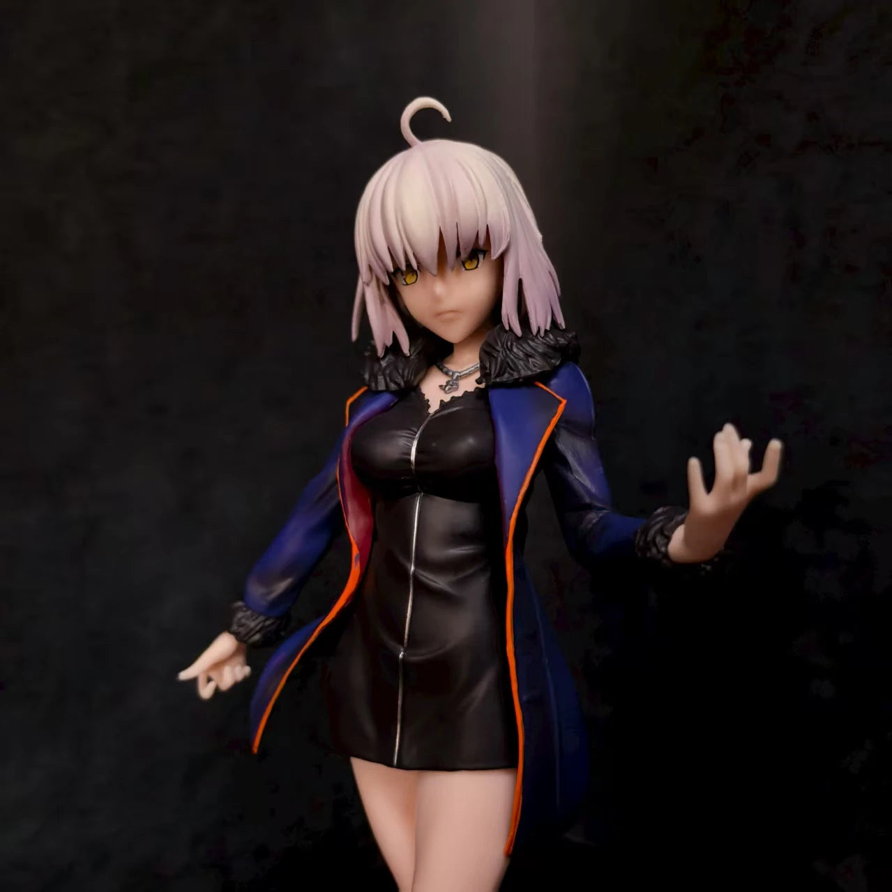 26cm Fate Grandorder Black Joan Of Arc Casual Clothes Cute Anime Action Figurines Model Kit Desktop Ornament Collection Toy Gift