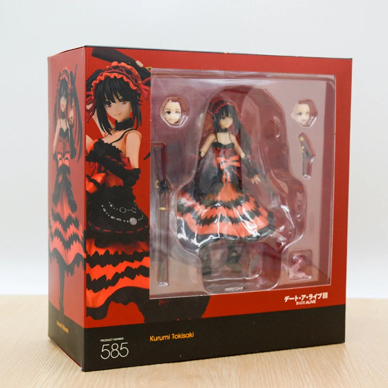 #585 Figma Date A Live III Kurumi Tokisaki Anime Figure Yatogami Tohka Bunny Girl Action Figure Yoshino Figurine Model Doll Toys