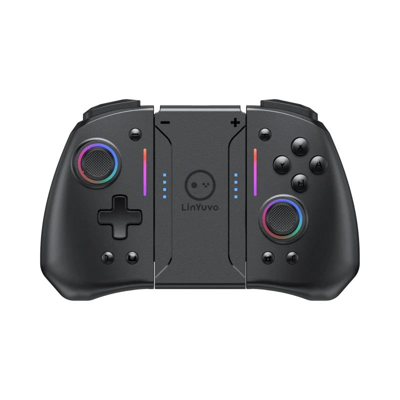 Wireless Gamepad for Switch Joycon Left And Right with Color Lights Six-Axis Body Sense Back Button Wake up Feature for Switch