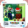 In Stock Genuine Bandai Super Mario Model Kit SHF Luigi Anime Action Figure Collection Finished Model Boys Toys Birthday Gifts