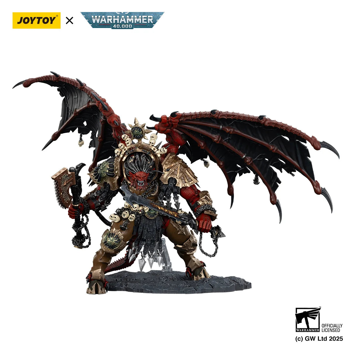 JOYTOY Warhammer 40k 1/18 Action Figures 38cm World Eaters Angron, Daemon Primarch of Khorne