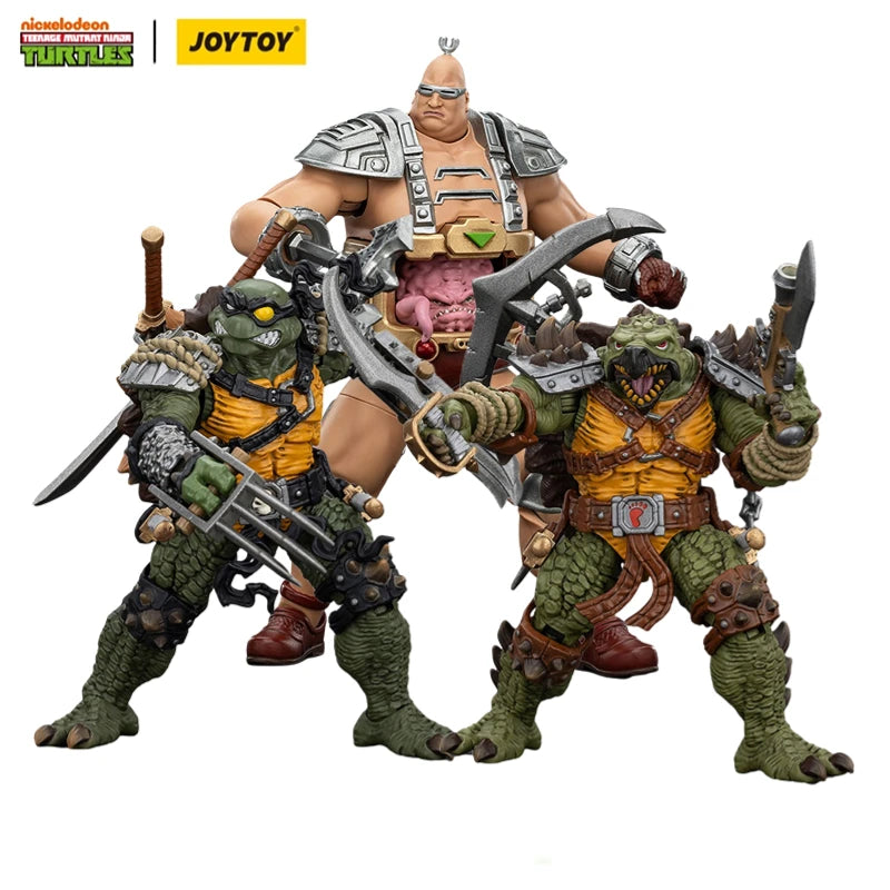 JOYTOY 1/18 Action Figure TMNT Krang Slash Tokka Model Toy Gifts