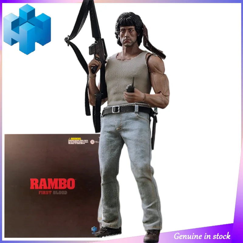HIYA TOYS EXQUISITE SUPER Series 1/12 Finished Painted Toys The First Drop of Blood in The Movie Rambo Hot Blooded Fighting Doll