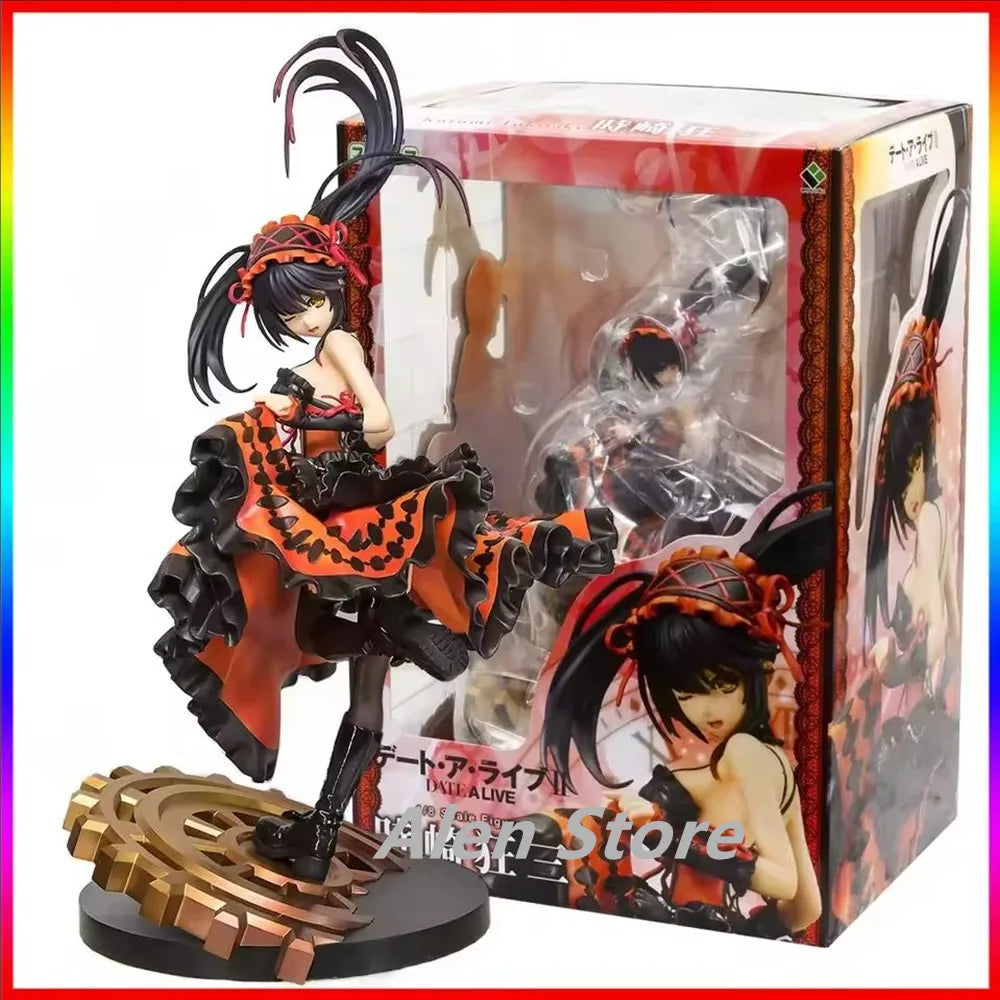 28CM Date-a-Live-Roman Tokisaki Kurumi Nightmare Girl Figur PVC Anime Action Spielzeug Spiel Sammlermodell Erwachsene Puppengeschenke