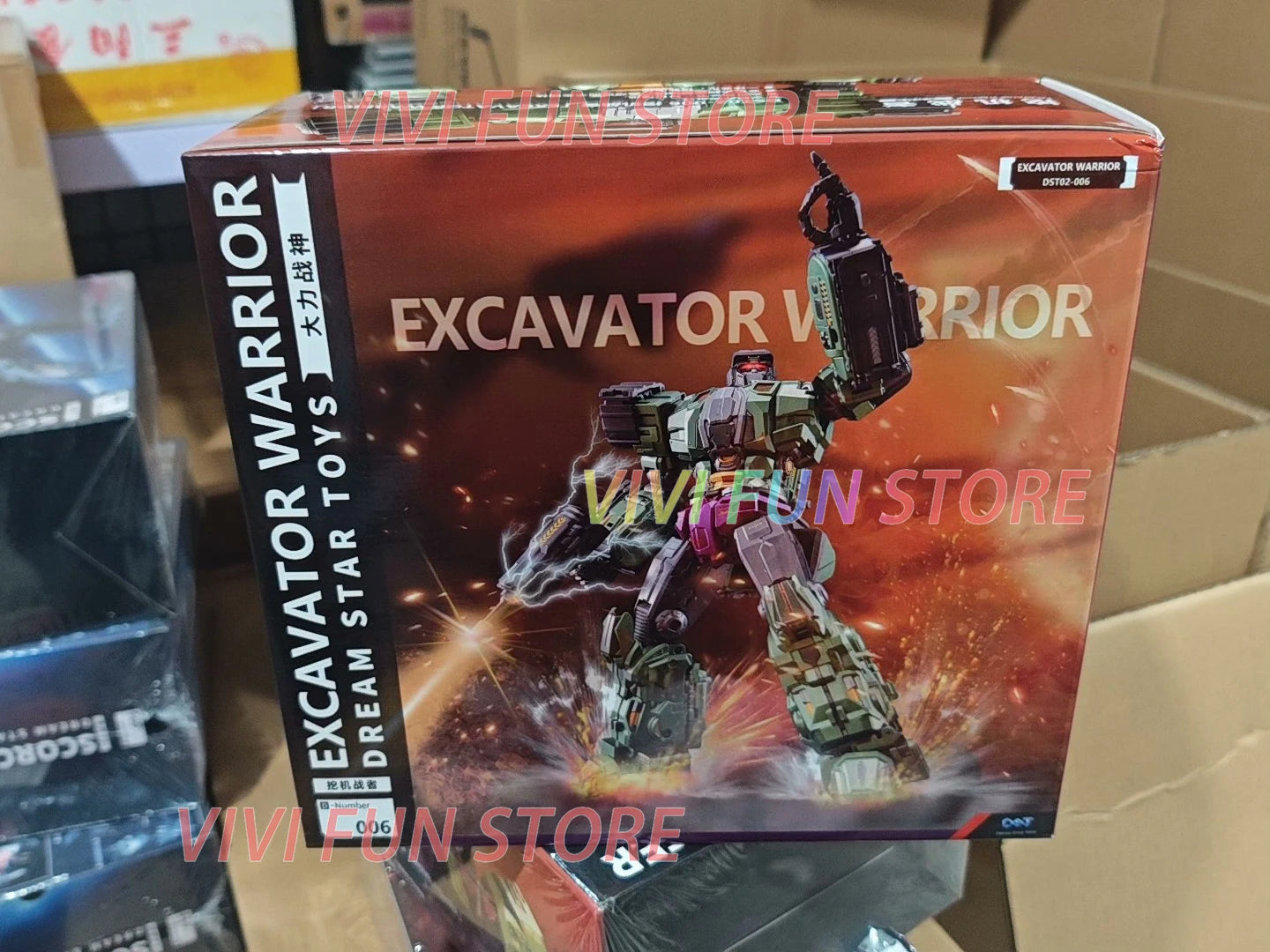 In Stock Dream Star Toys DST Devastator Scavenger Scrapper Deformation Movability Model Toys DST02-001-006 Excavator Bulldozer