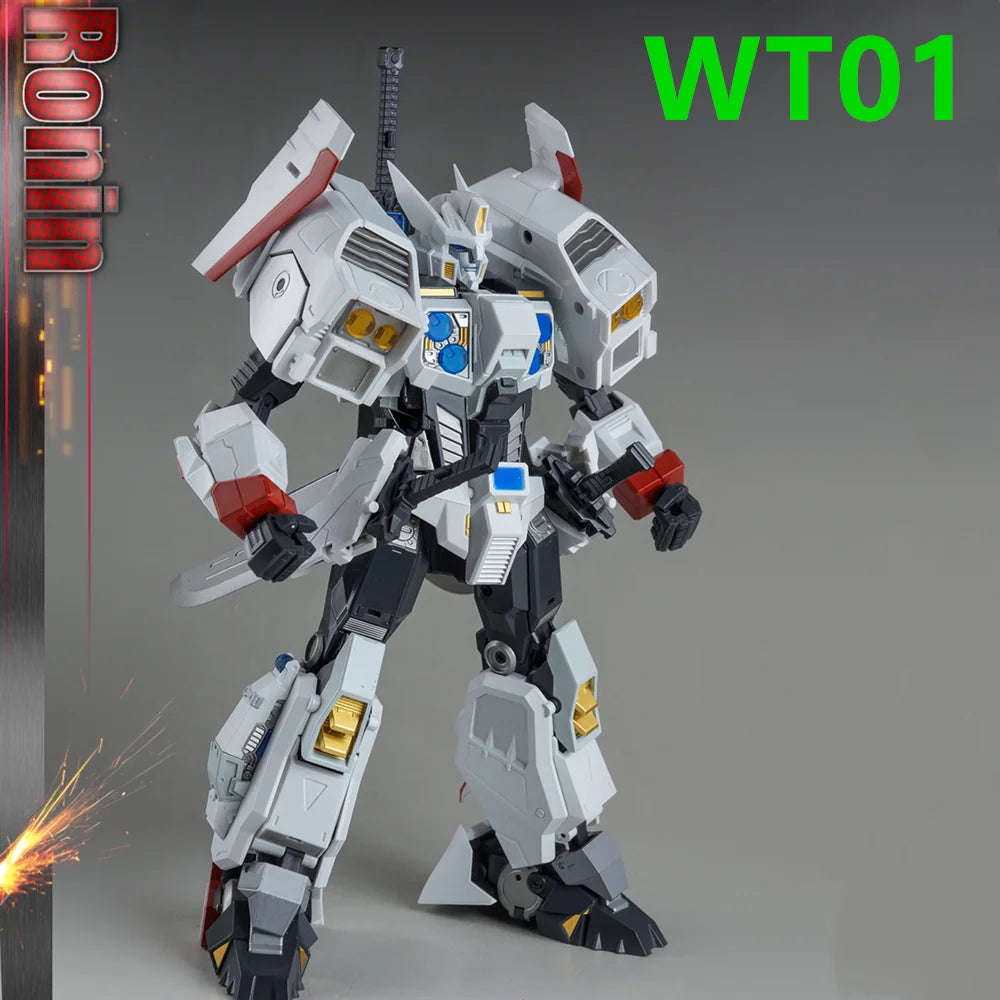 NEW Transformation Wonderful Trans WT01 WT-01 RONIN White Drift Robot Masterpiece Action Figure Toys With Box