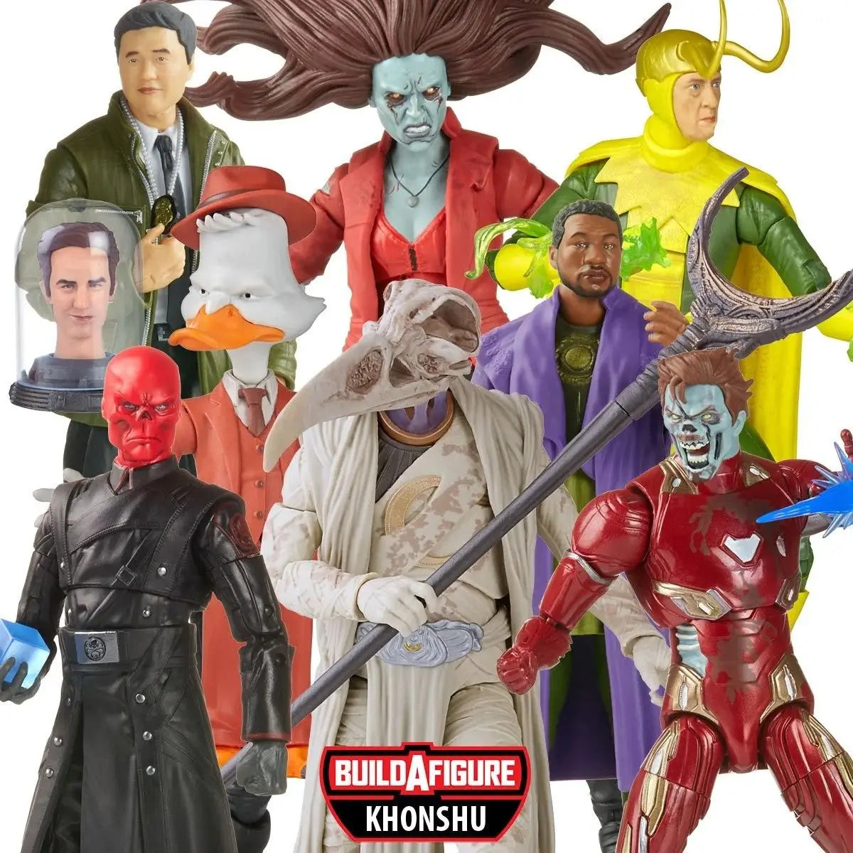 Marvel Legends Zombie Scarlet Witch Iron Man Loki He-Who Remains Red Skull Howard Duck Khonshu BAF Wave 6" Loose Action Figure