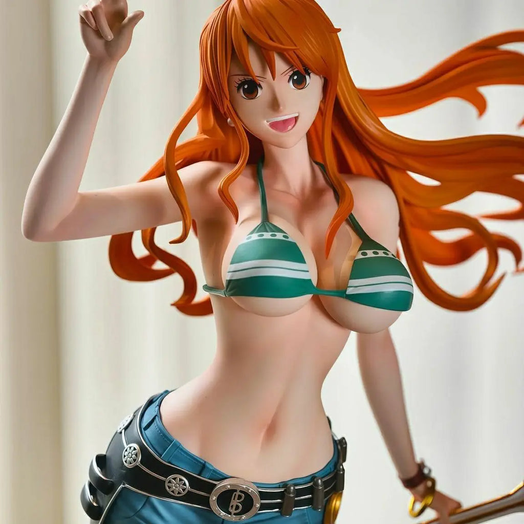 IN STOCK C2 TOYS 22cm ONE PIECE Anime Figures Nami Figures Two years later the Straw Hat Troupe Figures PVC Statue Gifts Toys
