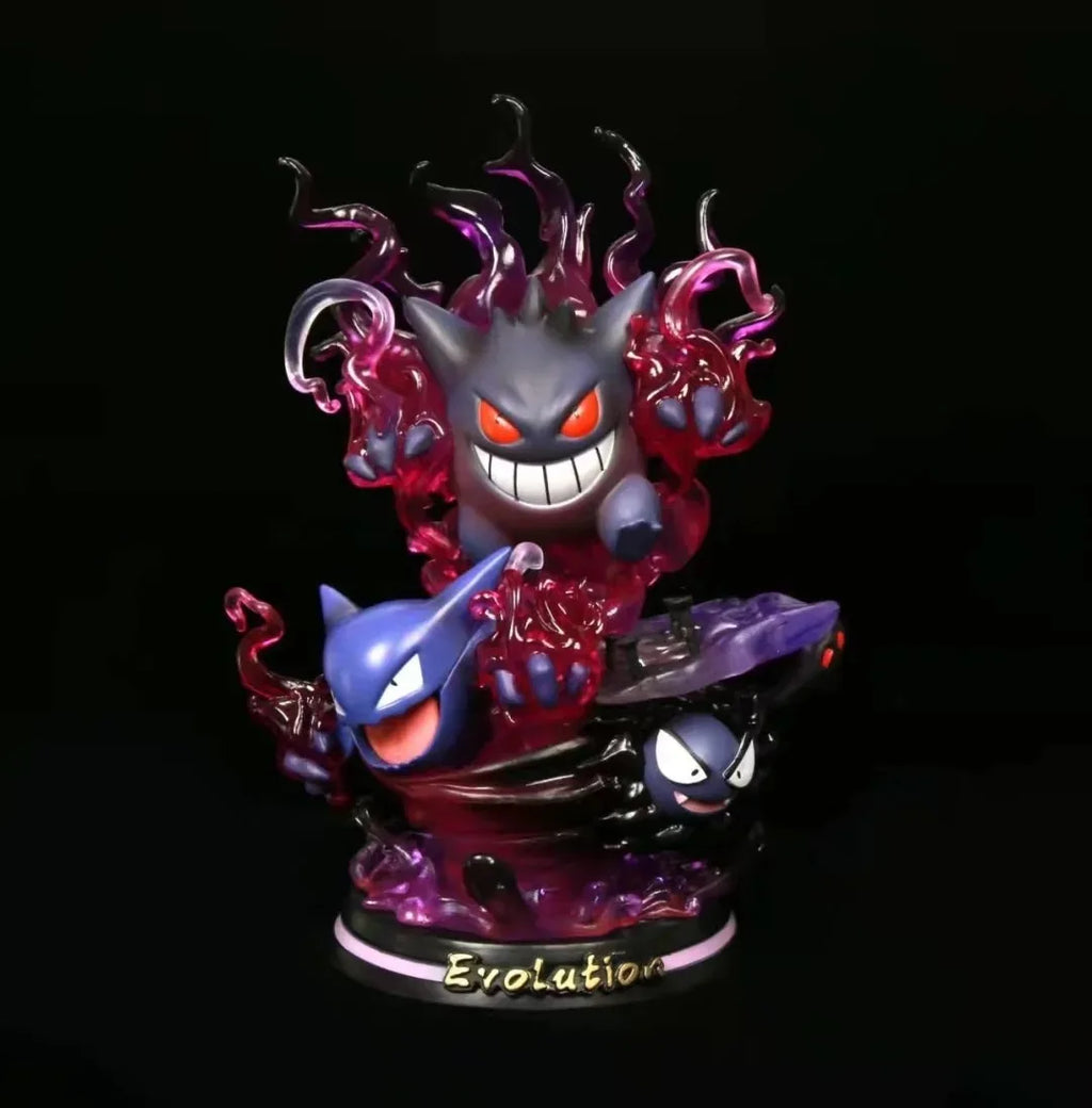 Pokemon Evolution Eevee Anime Figure Charizard Raichu Mewtwo Dragonite Venusaur Gengar Illuminous Figurine PVC Statue Model Toys
