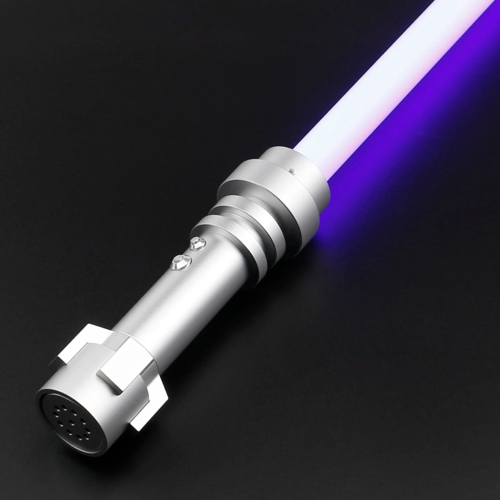 TXQSABER Heavy Dueling RGB / Neo Pixel Smooth Lightsaber Colors Changing Metal Hilt Lock up Blaster Laser Jedi Sword Kids Toys
