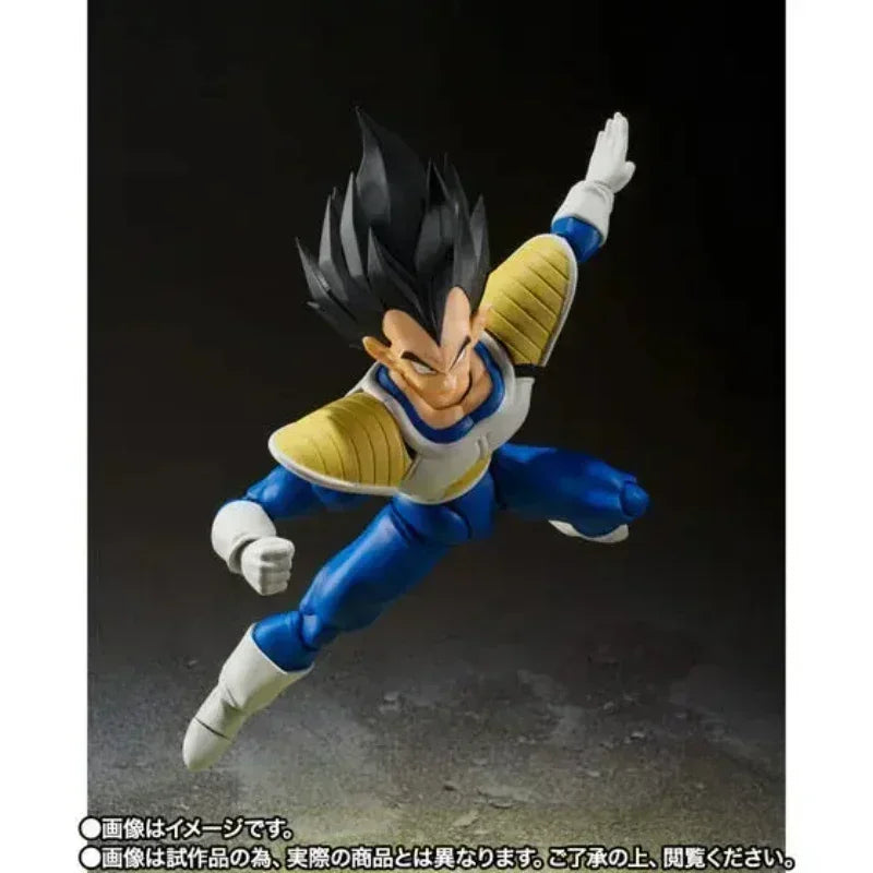 In Stock Bandai Original S.H.Figuarts SHF Dragon Ball VEGETA 24000 POWER LEVEL Action Figure Model Toys