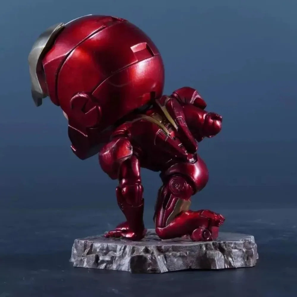 13cm The Avengers Anime Figure Kneeling Iron Man Action Figures Pvc Collection Model Toys for Childre Gifts