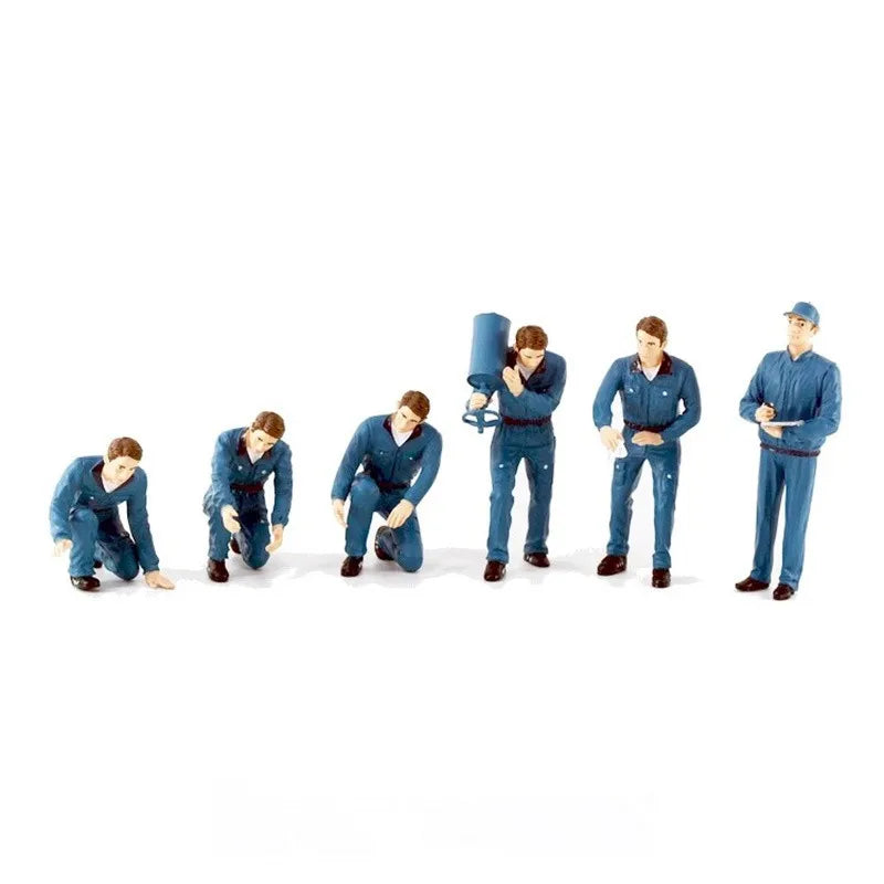 1/18 Scale Repairman Suit Dolls Models Repair Factory Repair Worker Scene Matching Accessories Action Figure Car Toys Gifts Fans