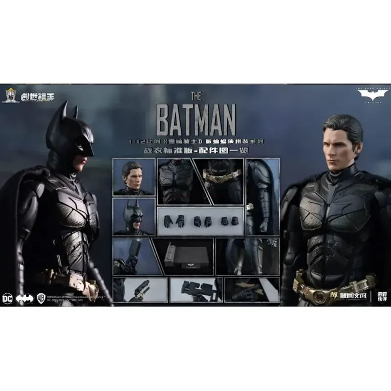 [In Stock] Batman the Dark Knight Trilogy Assembly Series Bat Signal light Battle Suit Action Figure Figurine Gifts Toys
