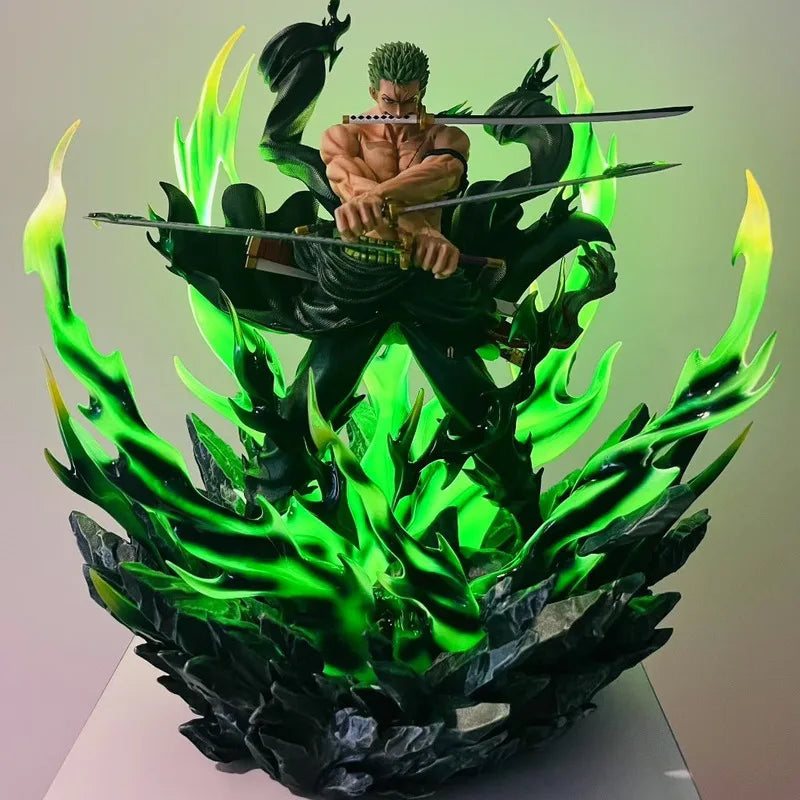 TH Studio One Piece Roronoa Zoro Harzstatue 34 cm Anime-Modell Actionfigur Desktop-Ornament Figma Figur Sammlerspielzeug