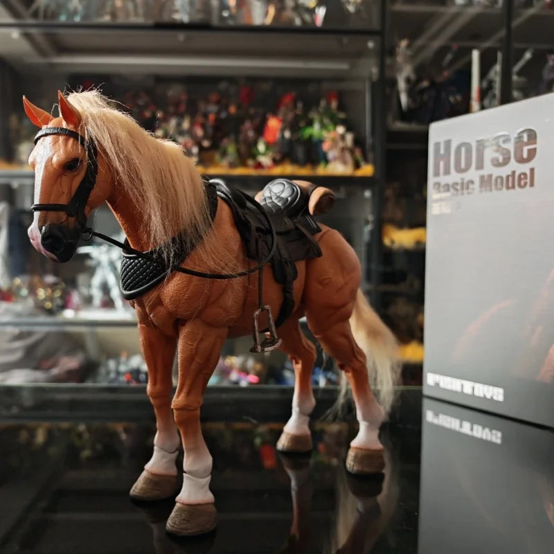 In Stock Authentic Fish Toys 1/12 Wasteland Series Basic Piebald Horse Mount Articulated Action Figure Animal Toy