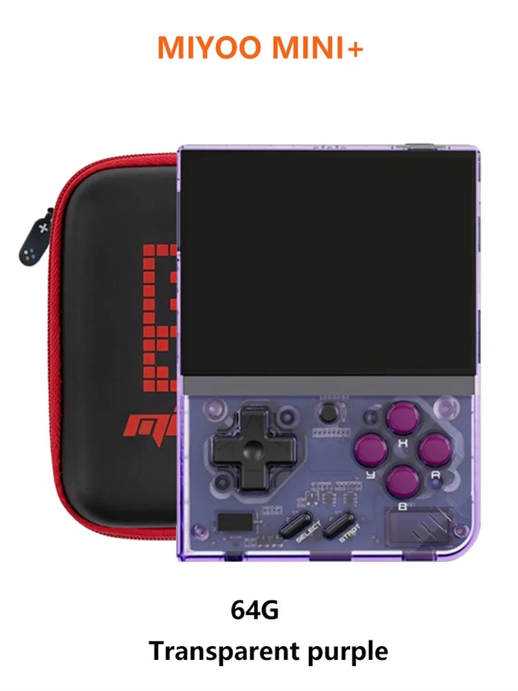 MIYOO Mini Plus Tragbare Retro-Handheld-Spielekonsole 3,5-Zoll-IPS-HD-Bildschirm Kindergeschenk Linux-System Klassischer Gaming-Emulator
