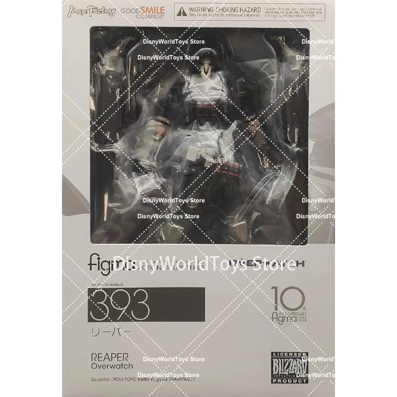 100% Original Figma 393 Overwatch  Reaper In Stock Anime Action Collection Figures Model Toys