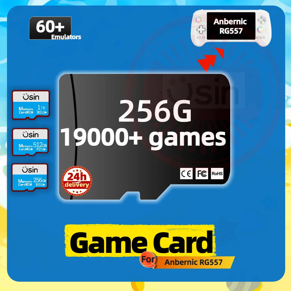 SD Card For Anbernic RG557 WiiU WII DC SS 60+ Platform console Category Retro Classic Game Custom GAMES Memory TF